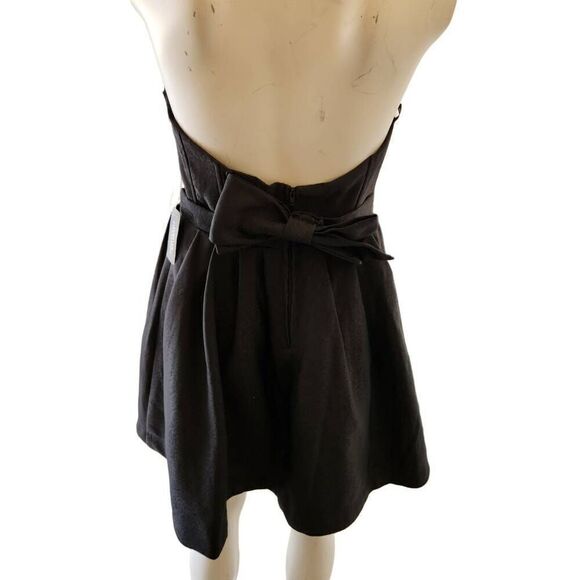 Forever21 M women's black sweetheart evening formal dress sleeveless nwt - Picture 3 of 7